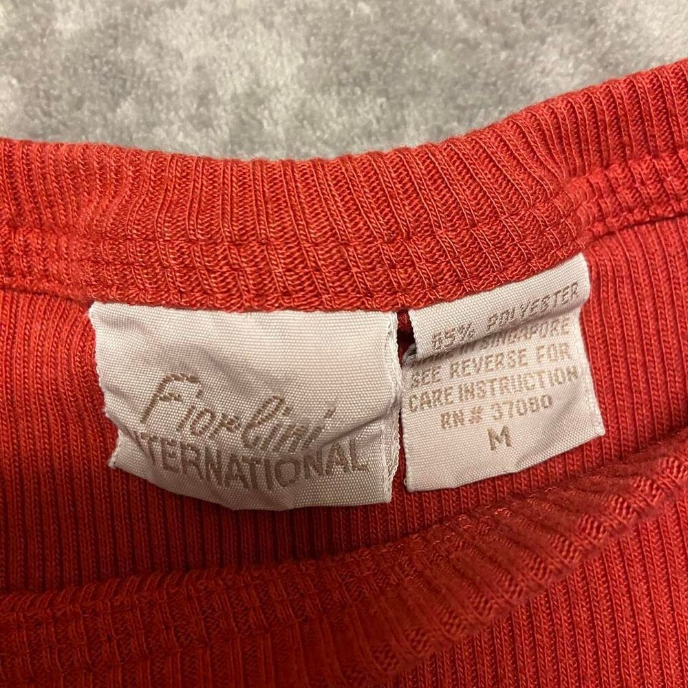 Fiorlini International Red Ribbed Tank - Picture 3 of 4